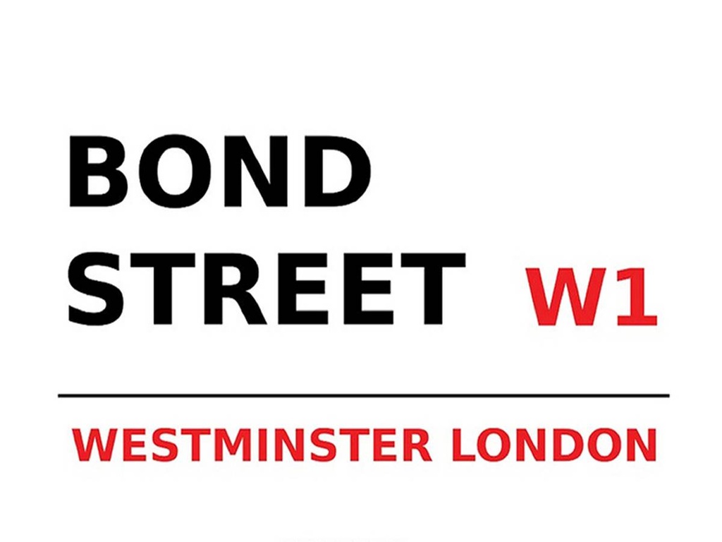 [LA-1791767-H] Holzschild 30x40 cm London Bond Street W1