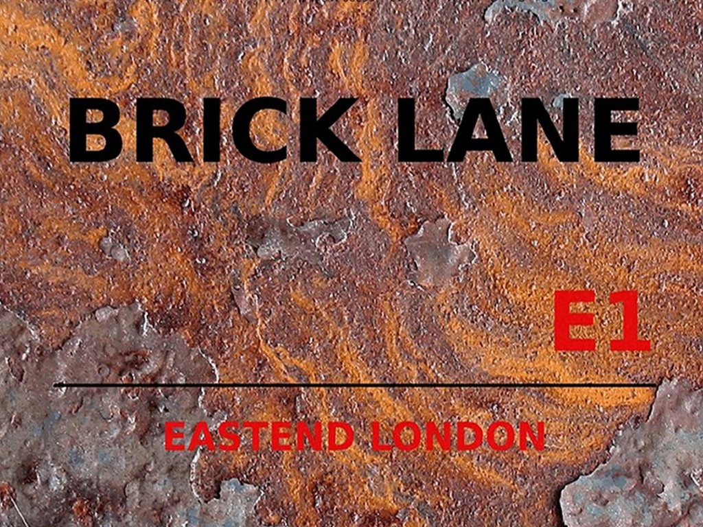 [LA-1791770-H] Holzschild 30x40 cm London Street Brick Lane E1