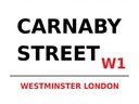 Holzschild 30x40 cm London Westminster Carnaby Street W1