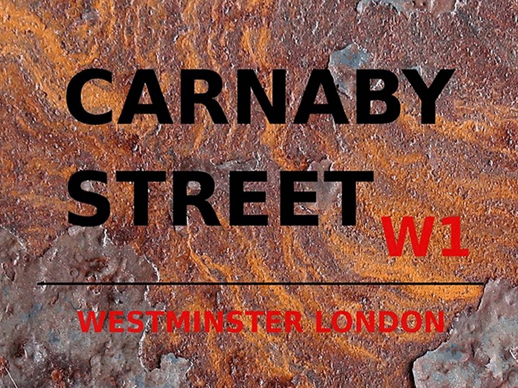 [LA-1791776-H] Holzschild 30x40 cm London Westminster Carnaby Street W1