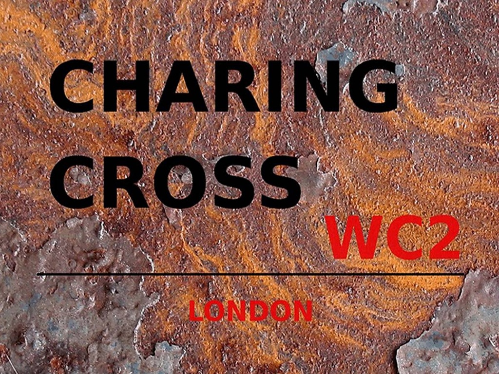 [LA-1791778-H] Holzschild 30x40 cm London Charing Cross WC2