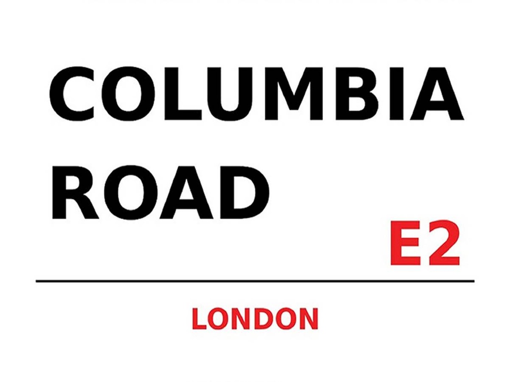 [LA-1791779-H] Holzschild 30x40 cm London Columbia Road E2