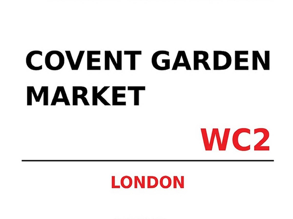 [LA-1791781-H] Holzschild 30x40 cm London Covent Garden Market WC2