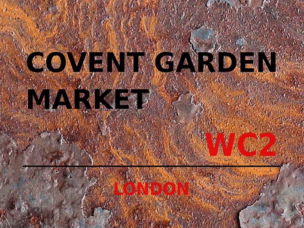 [LA-1791782-H] Holzschild 30x40 cm London Covent Garden Market WC2