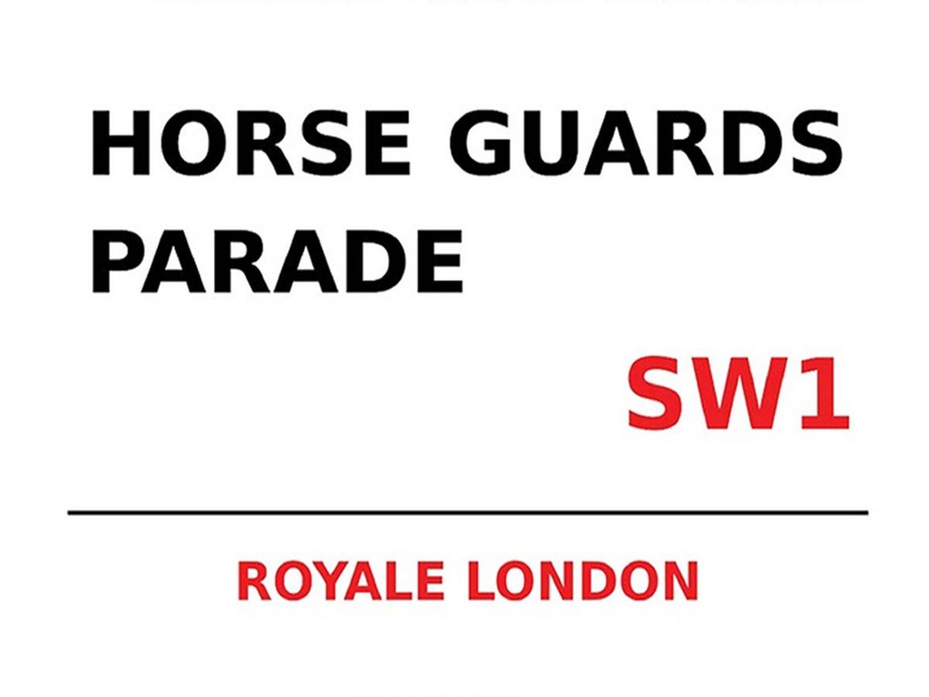 [LA-1791789-H] Holzschild 30x40 cm London Royale Horse Guards Parade SW1