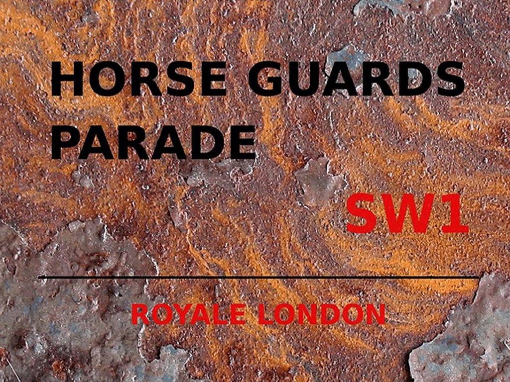 [LA-1791790-H] Holzschild 30x40 cm London Royale Horse Guards Parade SW1