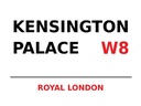Holzschild 30x40 cm London Royal Kensington Palace W8