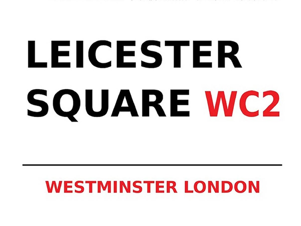 [LA-1791803-H] Holzschild 30x40 cm London Westminster Leicester Square WC2