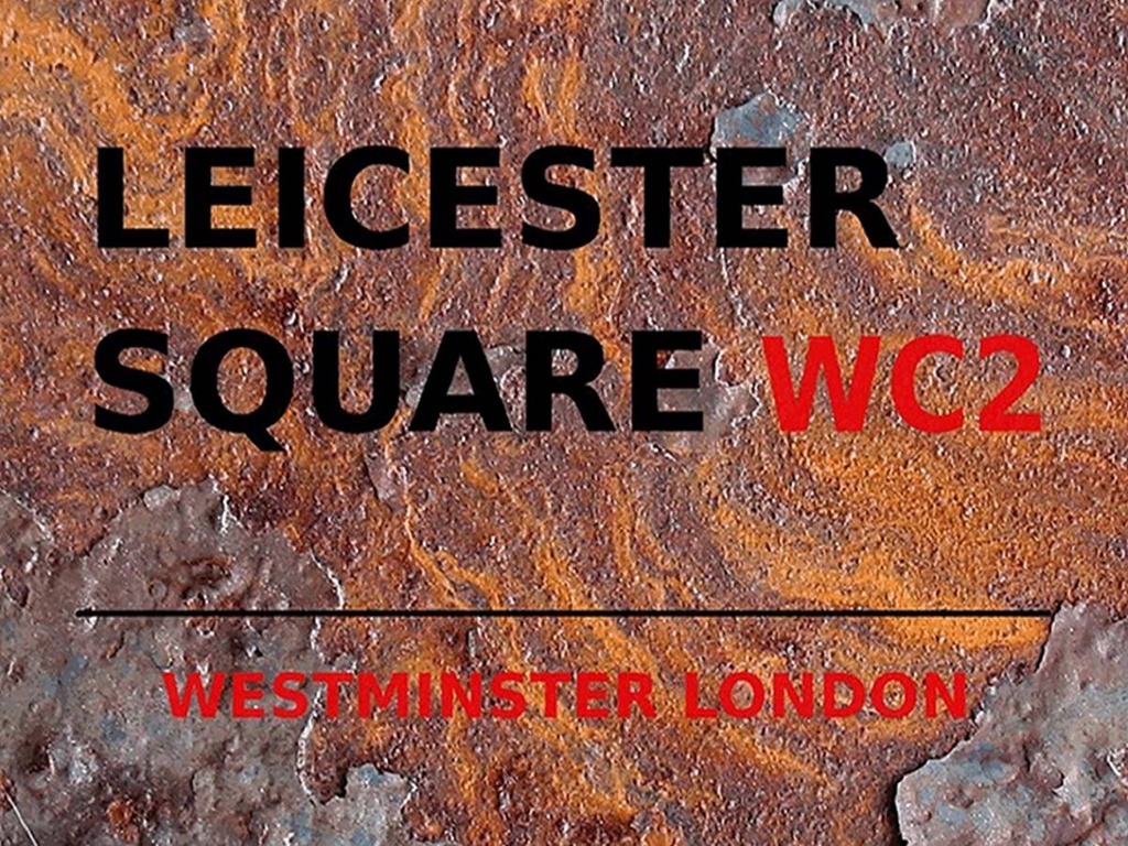 [LA-1791804-H] Holzschild 30x40 cm London Westminster Leicester Square WC2
