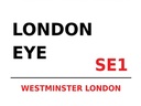 Holzschild 30x40 cm London Westminster London Eye SE1