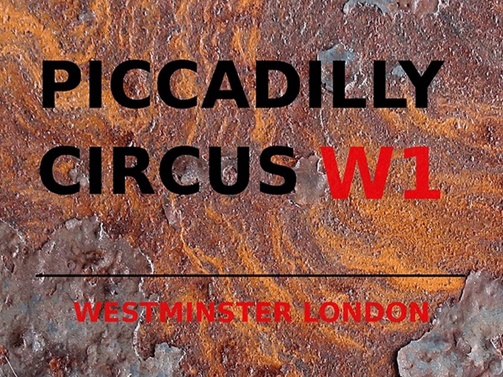 [LA-1791821-H] Holzschild 30x40 cm London Westminster Piccadilly Circus W1