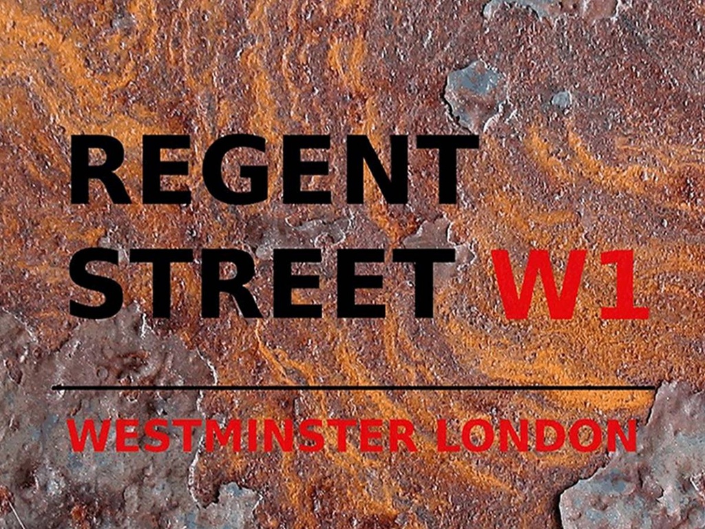 [LA-1791826-H] Holzschild 30x40 cm London Westminster Regent Street W1