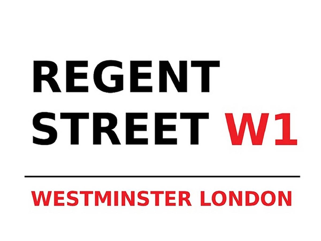 [LA-1791827-H] Holzschild 30x40 cm London Westminster Regent Street W1