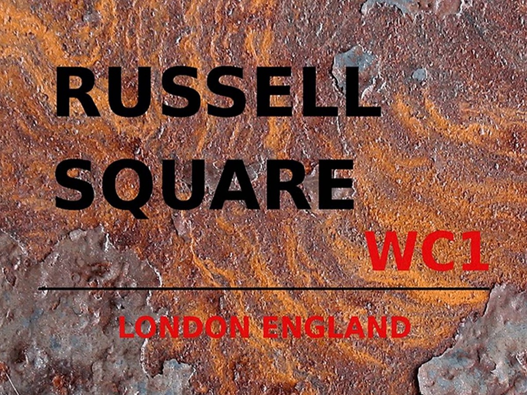 [LA-1791829-H] Holzschild 30x40 cm London England Russell Square WC1
