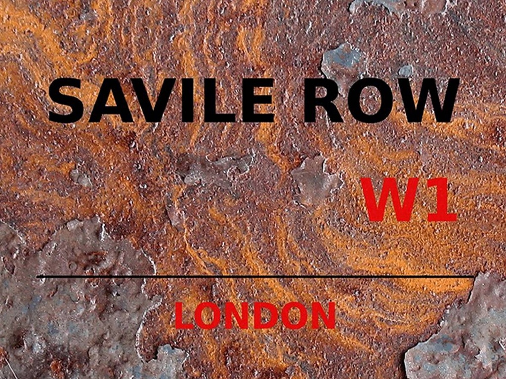 [LA-1791831-H] Holzschild 30x40 cm London Savile Row W1