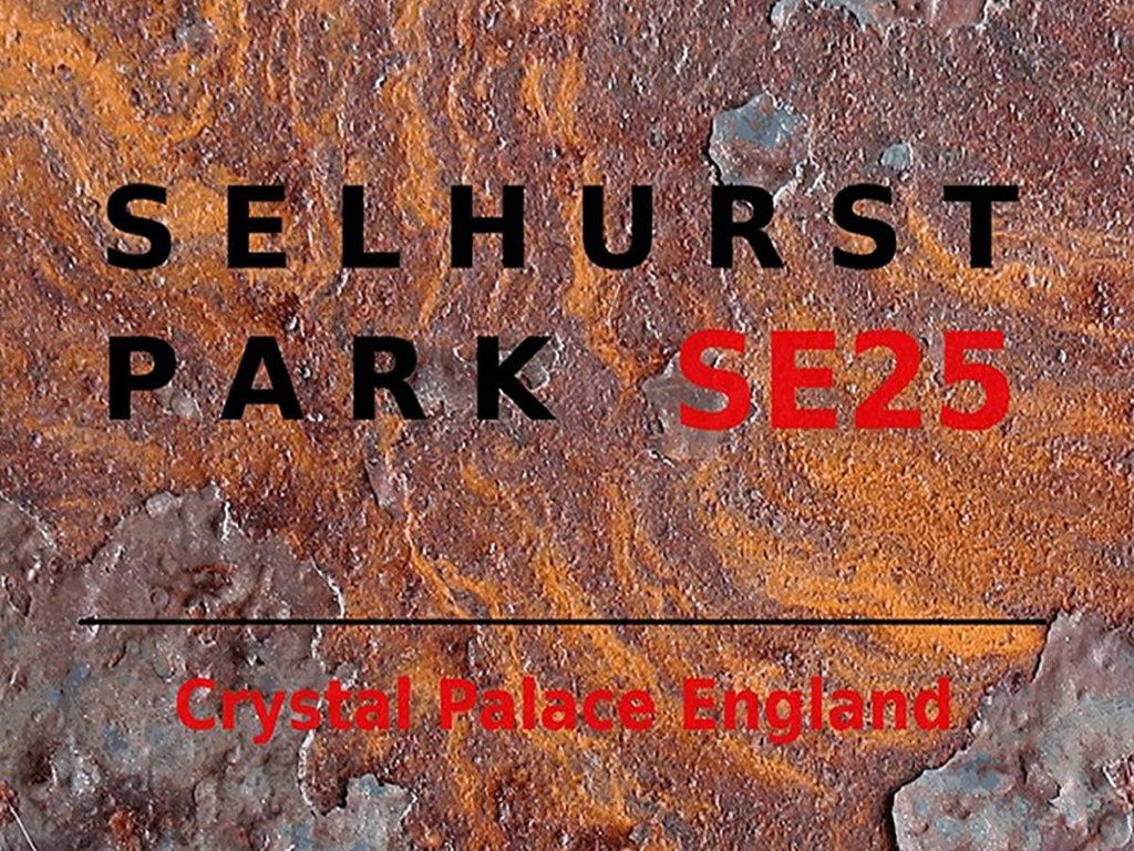 [LA-1791832-H] Holzschild 30x40 cm London England Selhurst Park SE25