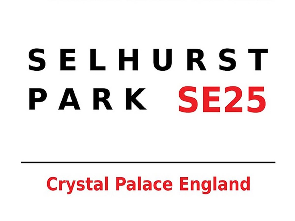 [LA-1791833-H] Holzschild 30x40 cm London England Selhurst Park SE25