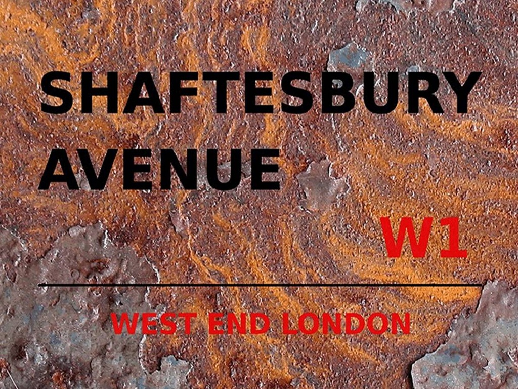 [LA-1791835-H] Holzschild 30x40 cm London West End Shaftesbury Avenue W1