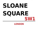 Holzschild 30x40 cm London Sloane Square SW1