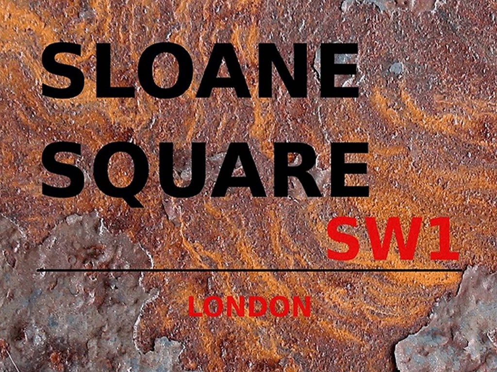 [LA-1791837-H] Holzschild 30x40 cm London Sloane Square SW1