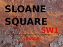 Holzschild 30x40 cm London Sloane Square SW1