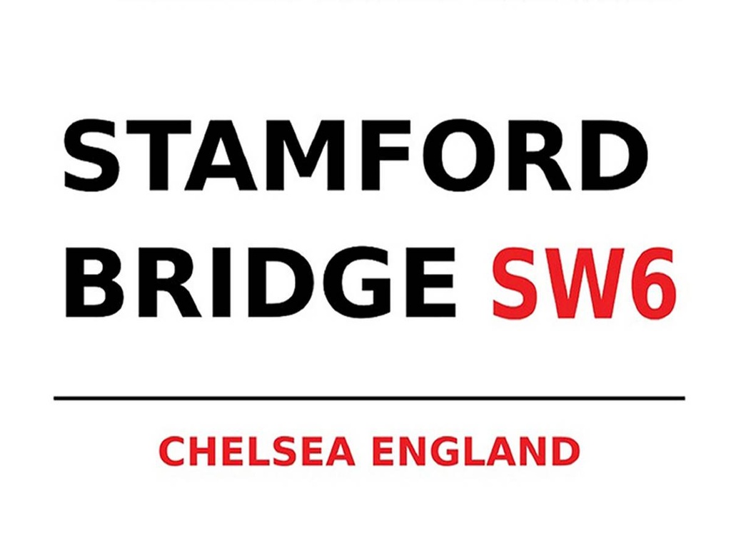 [LA-1791838-H] Holzschild 30x40 cm London England Stamford Bridge SW6