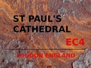 Holzschild 30x40 cm London England St Paul´s Cathedral EC4