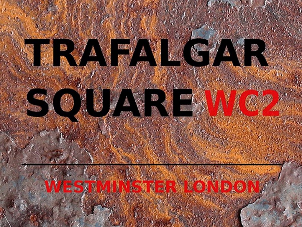 [LA-1791852-H] Holzschild 30x40 cm London Westminster Trafalgar Square WC2
