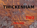Holzschild 30x40 cm England Twickenham TW2