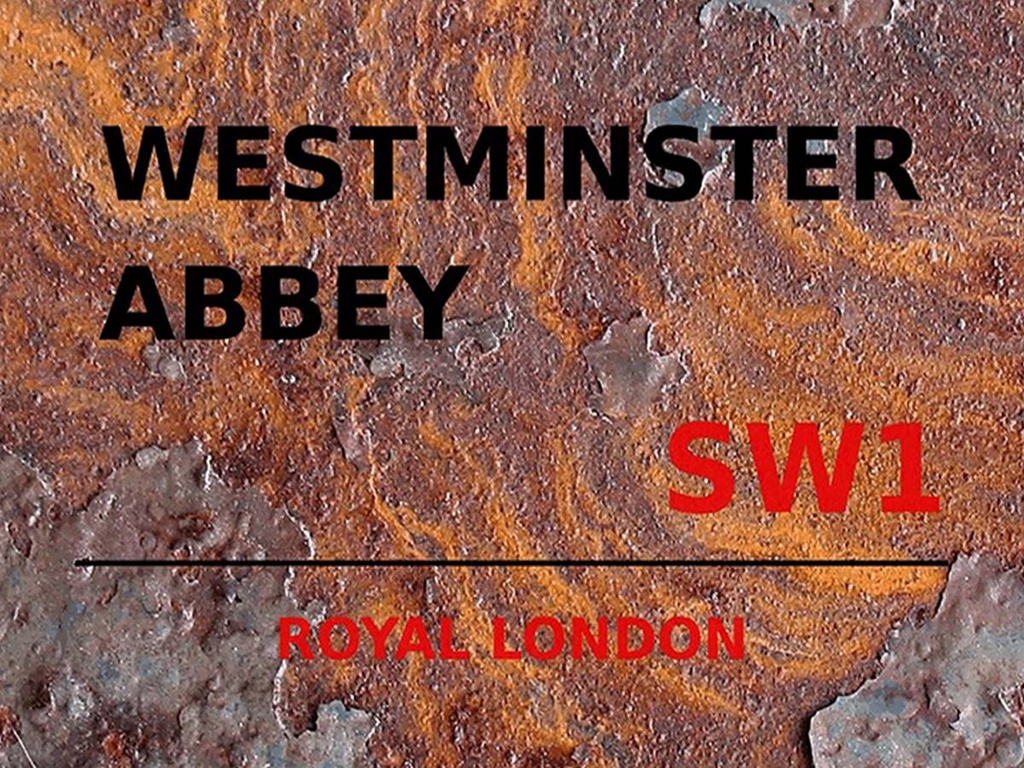 [LA-1791861-H] Holzschild 30x40 cm London Royal Westminster Abbey SW1