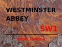 Holzschild 30x40 cm London Royal Westminster Abbey SW1