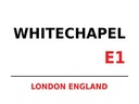 Holzschild 30x40 cm London England Whitechapel E1