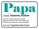 Holzschild 30x40 cm Papa Superheld bester Freund
