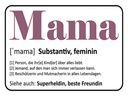 Holzschild 30x40 cm Mama Superheldin beste Freundin