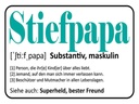 Holzschild 30x40 cm Stiefpapa Superheld Freund