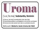 Holzschild 30x40 cm Uroma Bäckerin beste Uroma Welt
