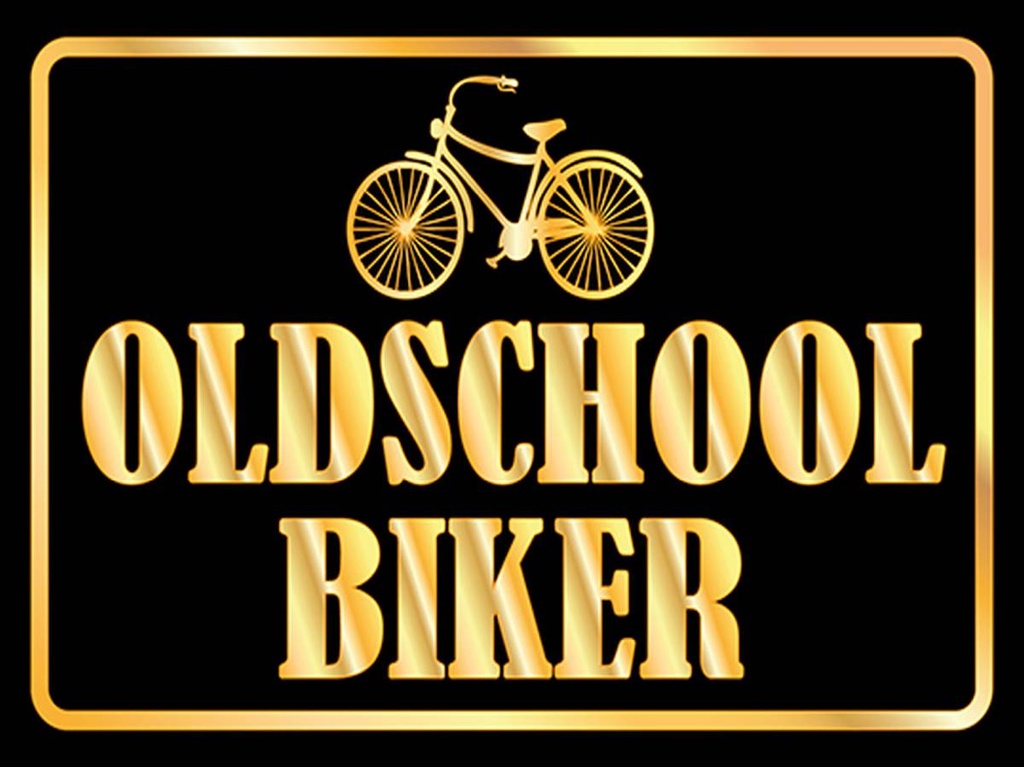 [LA-1791899-H] Holzschild 30x40 cm Oldscholl Biker