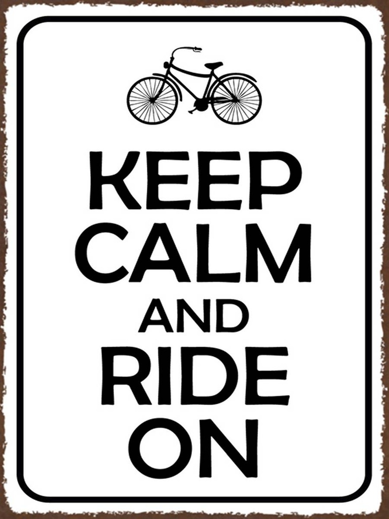 [LA-1791900-H] Holzschild 40x30 cm Keep Calm and Ride on