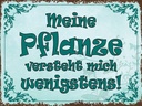 Holzschild 30x40 cm meine Pflanze vesteht mich