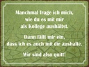 Holzschild 30x40 cm wie du mit mir als Kollege