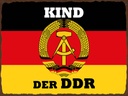 Holzschild 30x40 cm Kind der DDR Deuitschland