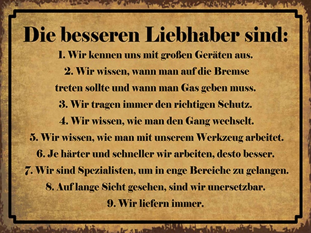 Holzschild 30x40 cm die besseren Liebhaber sind