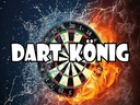 Holzschild 30x40 cm Darts Dart König