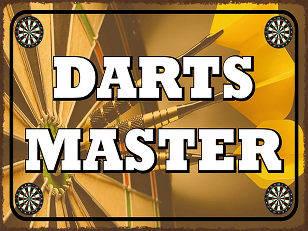 [LA-1791956-H] Holzschild 30x40 cm Darts Master