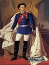 Holzschild 40x30 cm Portrait Ludwig II König 1845 Bayern