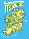 Holzschild 40x30 cm Urlaub Greetings from Ireland Landkarte