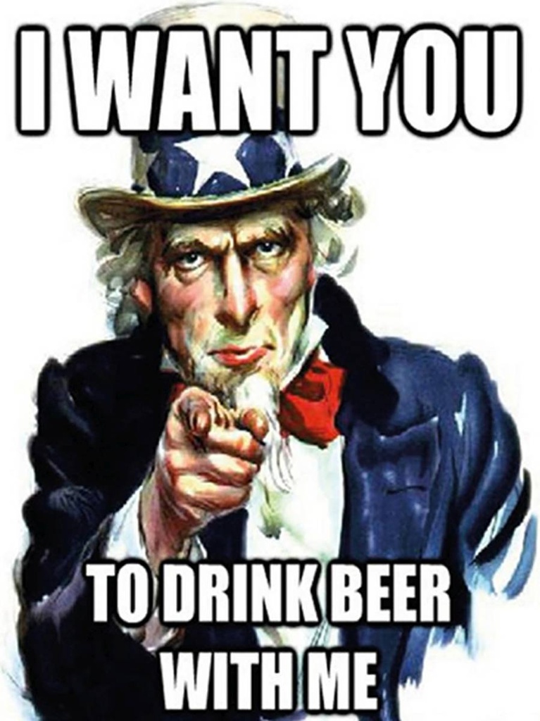 [LA-1792097-H] Holzschild 40x30 cm i want you to drink beer with me