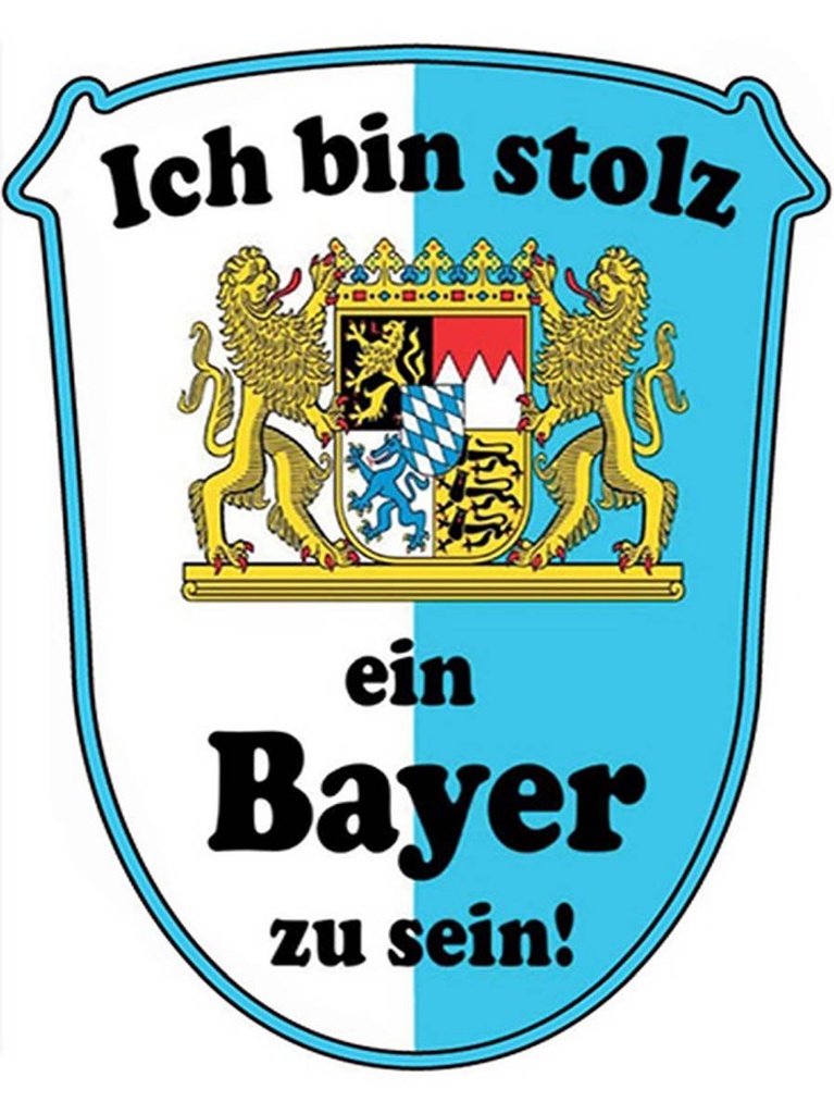 [LA-1792101-H] Holzschild 40x30 cm ich bin stolz ein Bayer zu sein