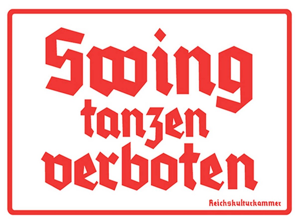 [LA-1792129-H] Holzschild 30x40 cm Swing tanzen verboten