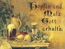Holzschild 30x40 cm Hopfen und Malz Gott erhalt´s